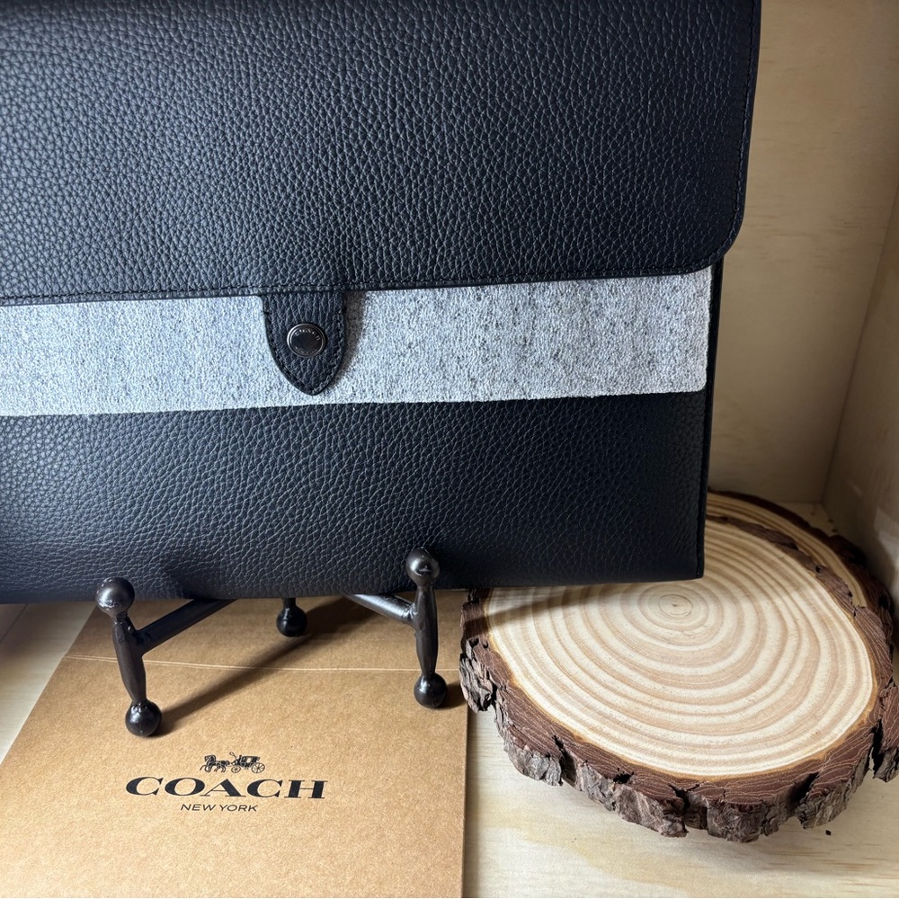 Coach Black Leather Bag